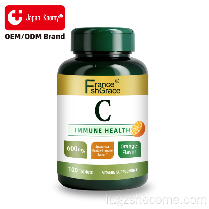 Shecome Vitamin C Tablets Supporto antiossidante per la salute immunitaria